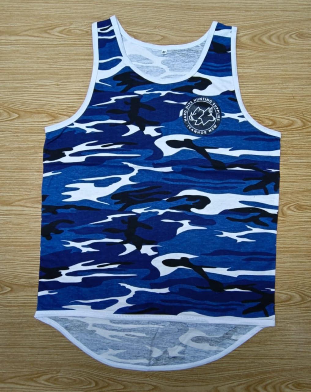 Hard Hits Hunting Supplies Singlets Blue Camo