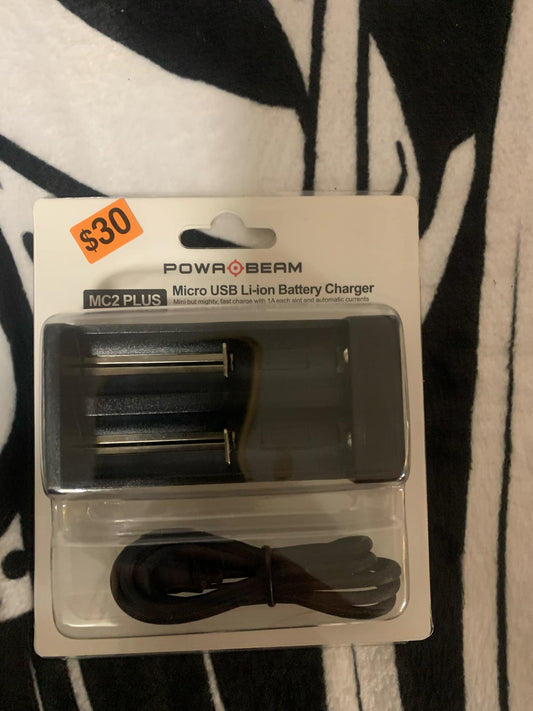 Powa Beam Dual Lithium Battery Charger w Display