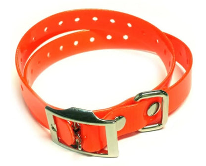 18mm Wide Replacement Dog Collar for tt15 mini t5 mini and training collars in Orange or Blue