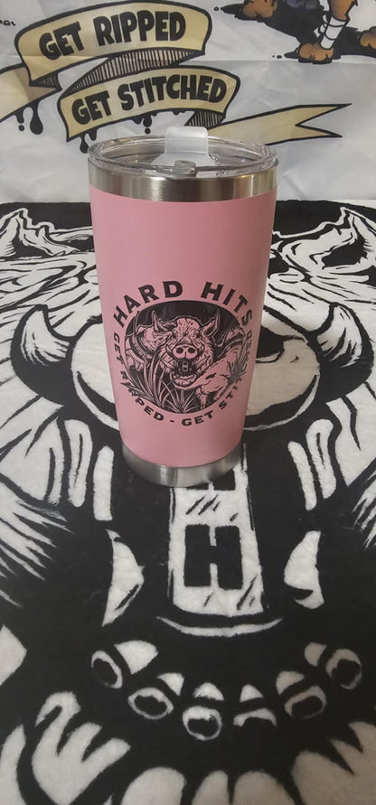 20oz Pink Drink cup with Straw