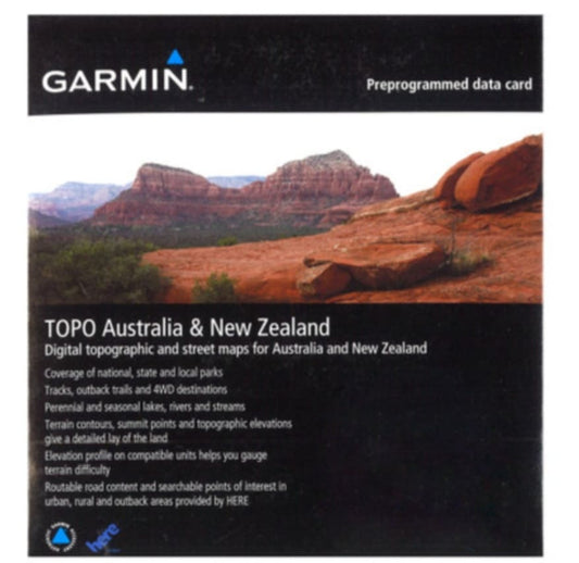 Garmin TOPO Map Of Australia And New Zealand (MicroSD/SD Card)