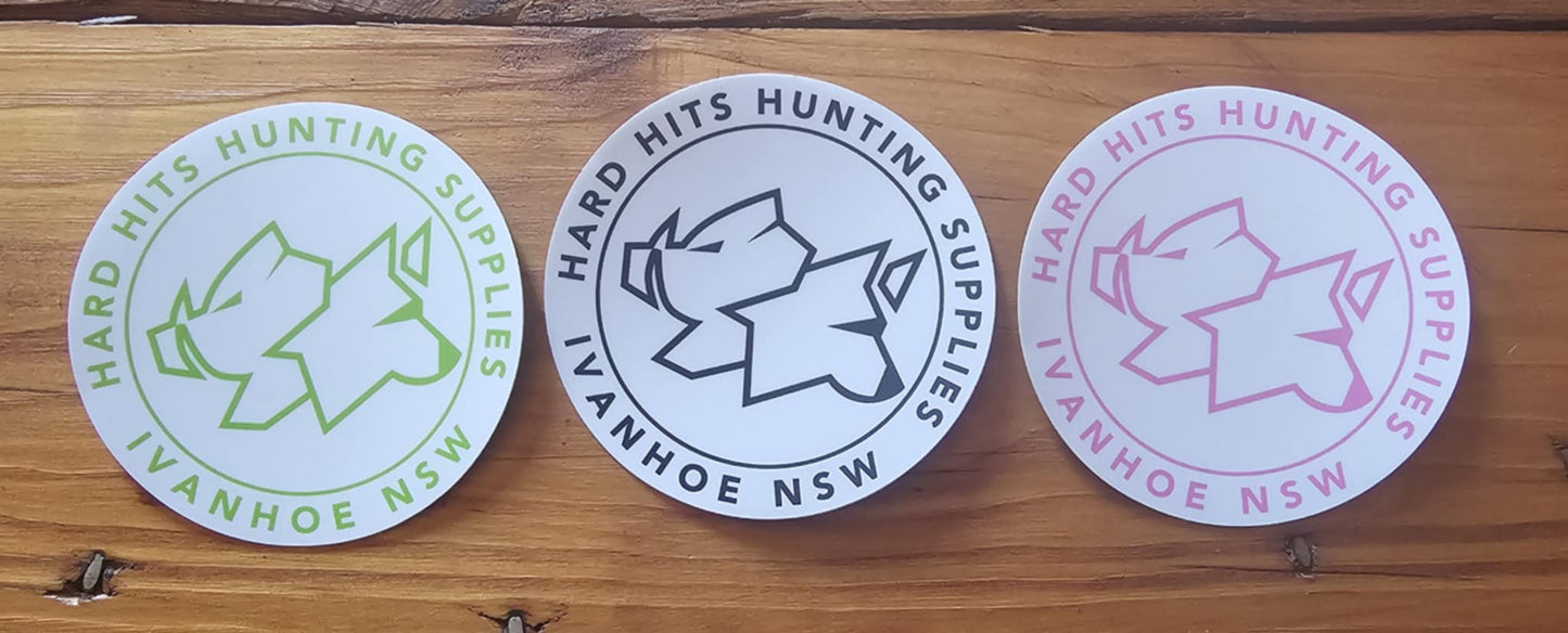 Hard Hits Hunting Supplies Stickers