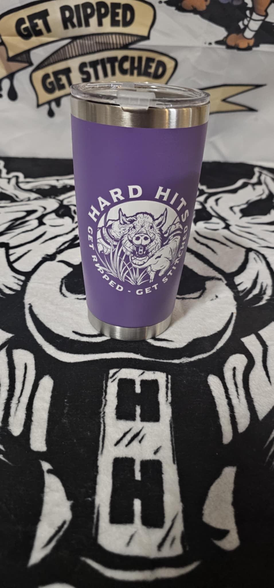 20oz Purple Drink cup with Straw