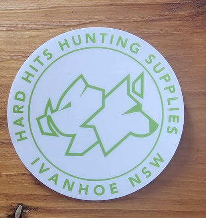 Hard Hits Hunting Supplies Stickers