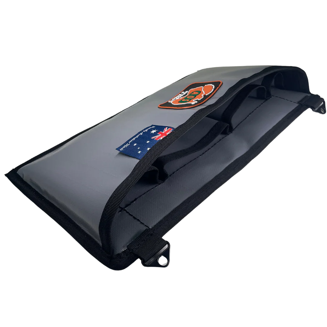 AOS 4WD Australian Made Rip Stop Canvas or PVC Dashboard storage Organiser 2 colours Available