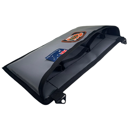 AOS 4WD Australian Made Rip Stop Canvas or PVC Dashboard storage Organiser 2 colours Available