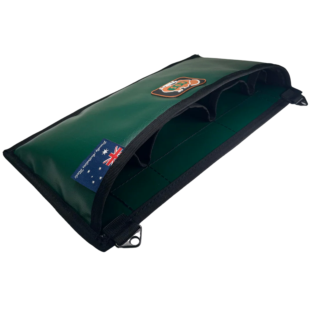 AOS 4WD Australian Made Rip Stop Canvas or PVC Dashboard storage Organiser 2 colours Available