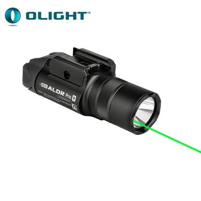 Olight BALDR Pro Rechargeable Rail Mount Light with Green Laser - 1350Lm