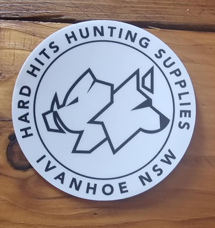 Hard Hits Hunting Supplies Stickers