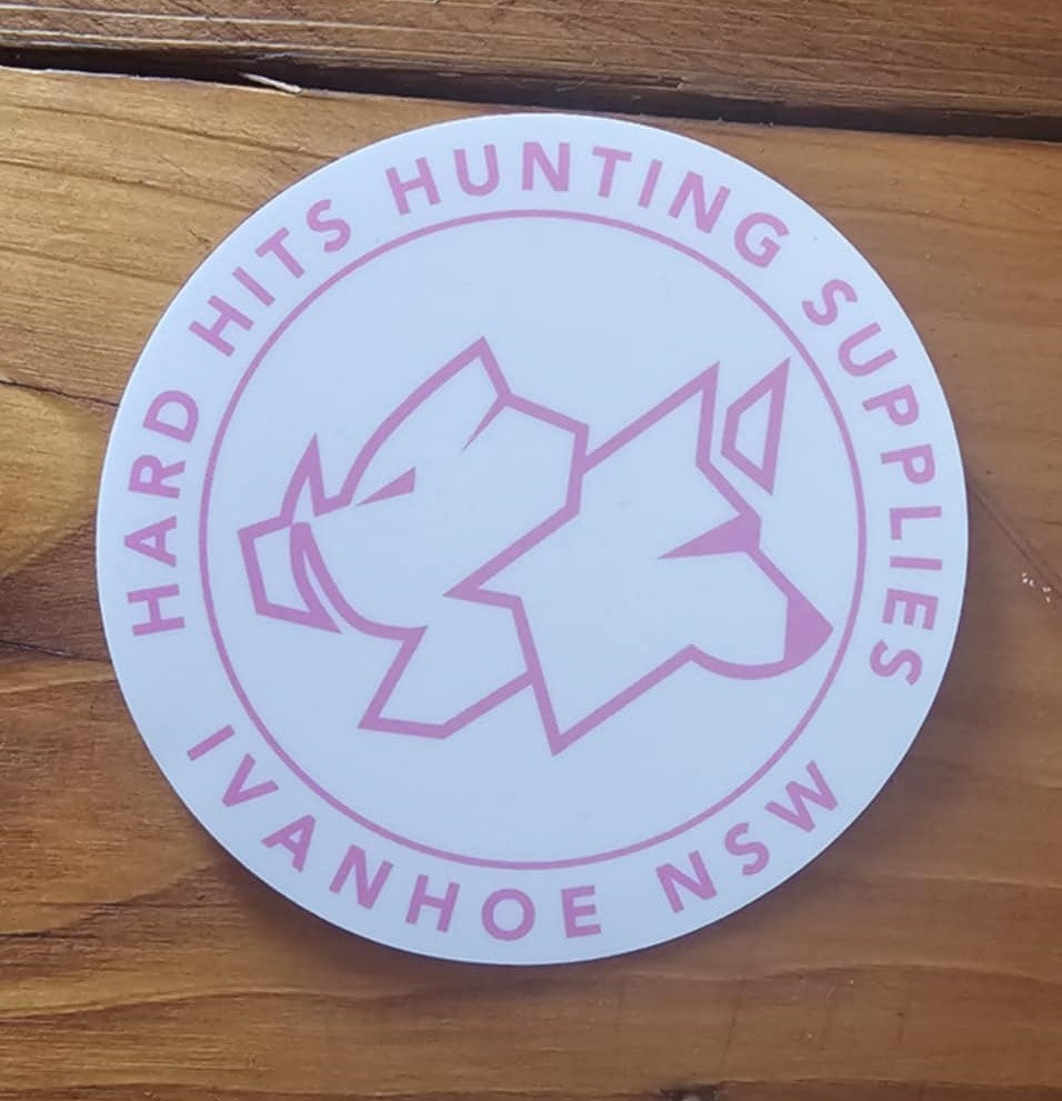 Hard Hits Hunting Supplies Stickers