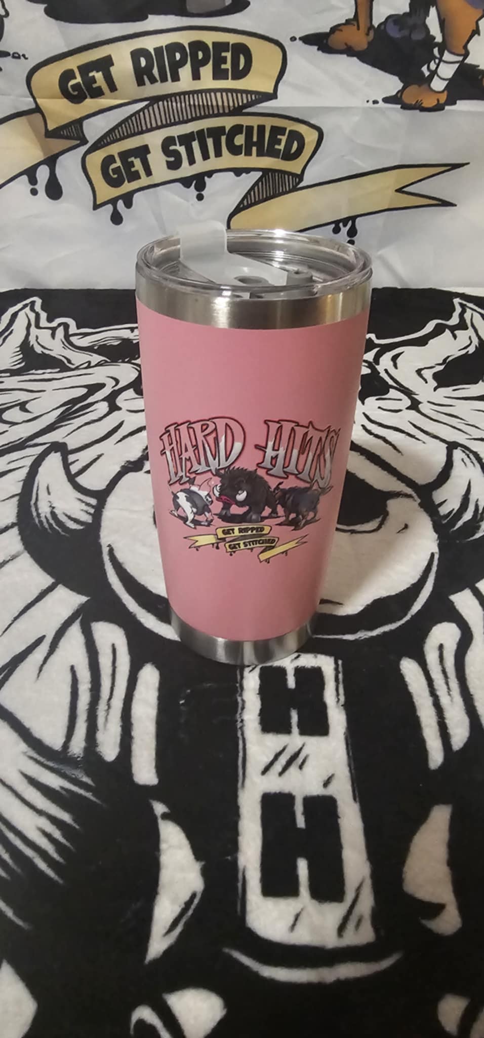 20oz Pink Drink cup with Straw